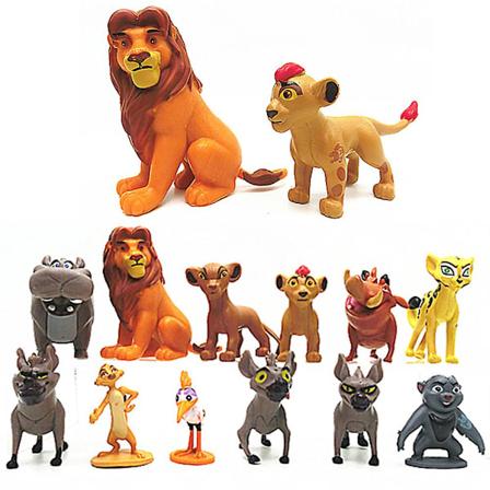 12 stk Løvernes Garde Legetøj, Løvernes Konge Actionfigurer Legetøj, Dyrekarakter Mini Figur [LGL]