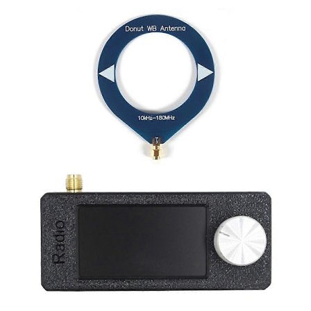 SI4732 10-180Mhz SMA Grensesnitt Mini Loop Antenne Lommeformat Radio Mottaker Mini Radio LSB USB AM FM