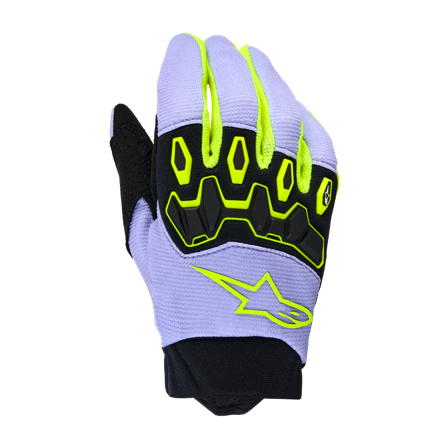 Crosshandsker Alpinestars Full Bore V2 Junior Lilla/Gul S