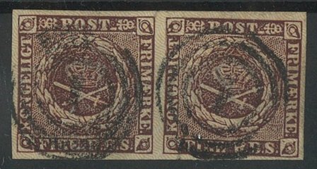 Danmark - AFA I IIa stemplet par