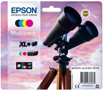 Epson 502/502XL Multipack - 4-pack - svart, gul, cyan, magenta - original - blekkpatron