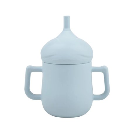 Silikonpipmugg med mjuk pip, spillsäkert lock, halkfri[pl]