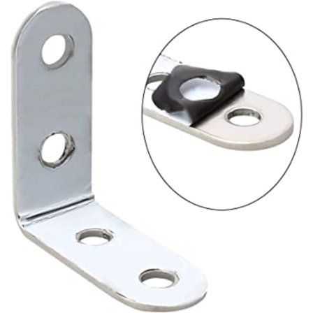 Hjørnebraketter, 40mmx40mm Rustfritt Stål L Brakett Stål Joi