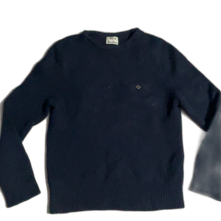 Mörkblå stickad tröja Acne Studios