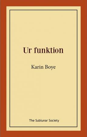Ur funktion - Bok av Karin Boye - Häfte