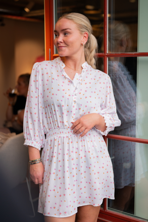 Caroline Dress Short White print XS