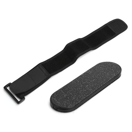 MOMOSTICK Mobiltelefon Stick Gel Pad Fingerrem Glitter Grip Stativ med Telefon Armbånd Svart