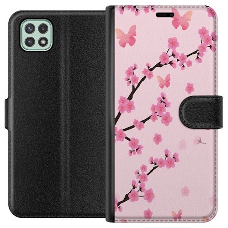 Yhteensopiva Lompakkokotelo Samsung Galaxy A22 5G Kukat