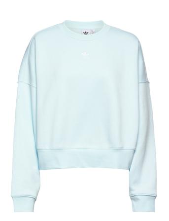 Adicolor Essentials Fleece Sweatshirt Sweat-shirt Tröja Blå Adidas Originals