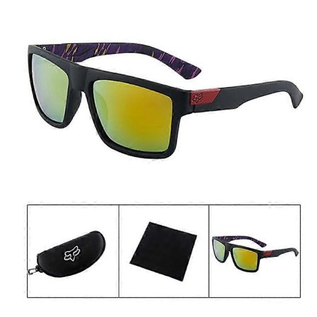 FOX Aurinkolasit Miehille Merkki Design Naisille Ajo Lasit Vintage Retro Aurinkolasit Neliö Lasit UV400 Gafas [db]