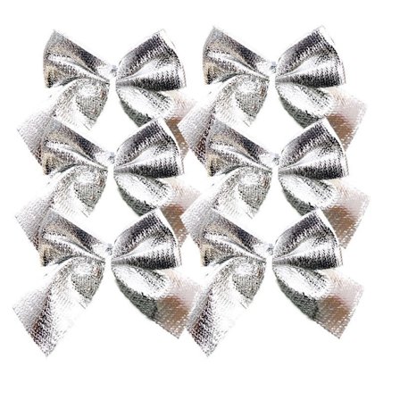 Sølv 120 stk Julebuer Dekorative Buer Juletræ Buer