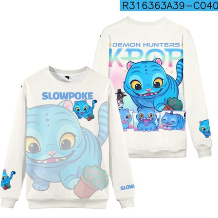 3D Ny Film Kpop Demon Hunter Pigegruppe Pullover Crew Neck Sweatshirt Voksen- og Børnetryk