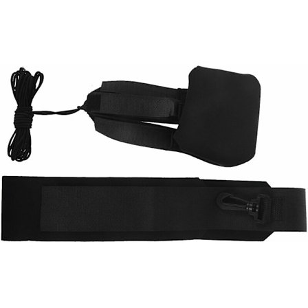 Professionell fotbollsträningshjälp elastiskt rep Barnfotbollsträningsbälte för fotbollsklubb (svart) Remstorlek Cirka 250 x 25 cm