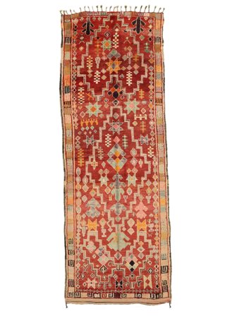 Berber Moroccan - Mid Atlas Vintage 161X445 Lana, Alfombra