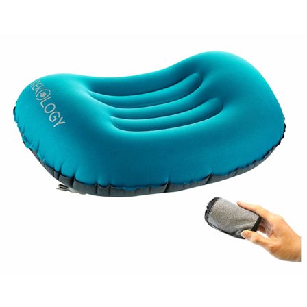 Uppblåsbar kudde, campingkudde, luftkudde, lätt att resa med