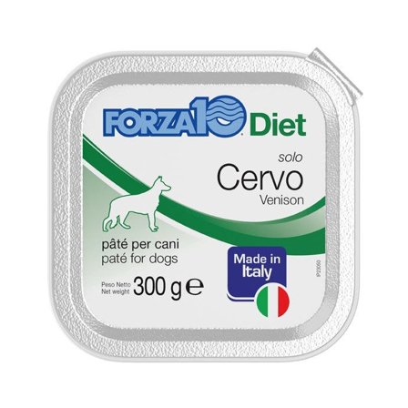 Forza10 Solo Diet Cervo Patè Per Cani Adulti Vaschetta 300g