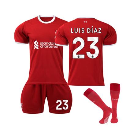(2023/24 Liverpool hemmatröja #23 Luis Diaz Fotbollströja för barn Vuxna XL(180-190CM)