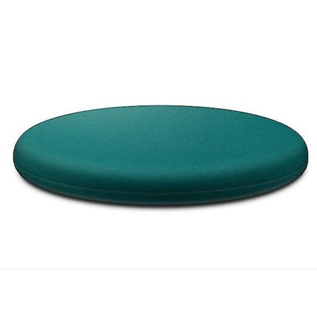 Stolsdyna, Rund Sittdyna i Memory Foam Ländryggsstöd för Stol-eyzi (M, Mörkgrön)