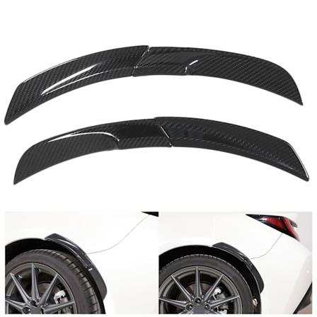 4 stk. Bagagerumsdæksel Trim Ægte Kulfiber Bilhjul Øjenbryn Sticker Udskiftning til Subaru BRZ ZN8 ZD8