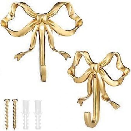 Two Rose Wall Hooks, Metal Towel Hooks, Coat Hooks, Bag Hooks, Rose Shaped Wall Decorations