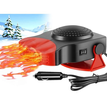 12V Bærbar Bilvarmer Anti-dug 150W Bil Defroster Der Sættes i Cigarettænder 2 i 1 Varme/Køling til Hurtig Opvarmning af Køretøj