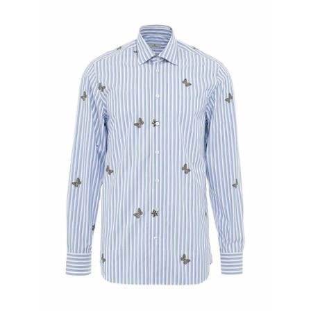 Etro, Shirt 12908 3204 22 Niebieski, Mężczyzna, Rozmiar: 2XS