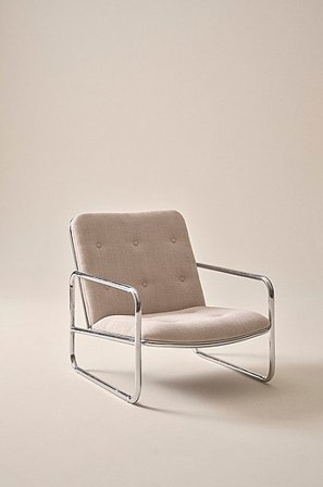 Jotex - Loungestol Järn - Polyester Greige ALMELO - Köp Loungestolar hos Jotex