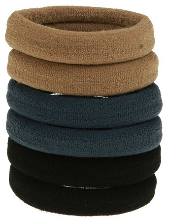 Senze Tube elastikker Navy mix, Hår, Hårpynt, Hårelastikker