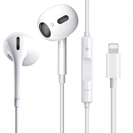 Kablede hodetelefoner for iPhone, hodetelefoner med ledning, ørepropper