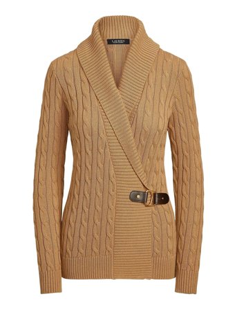 Lauren Ralph Lauren | Buckled Cotton Sweater | M