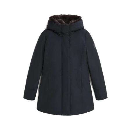 Woolrich, Blue Luxury Boulder Parka Niebieski, Kobieta, Rozmiar: M