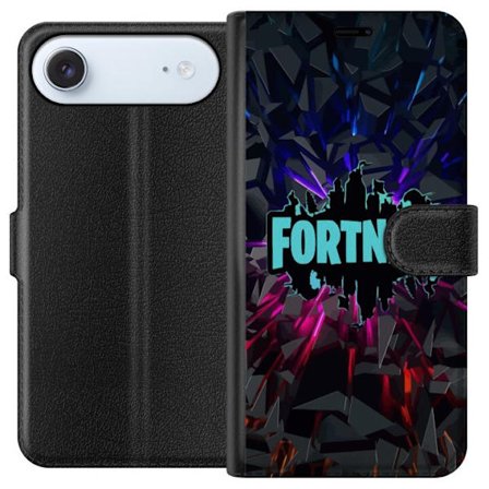 Kompatibelt Plånboksfodral till Apple Apple iPhone 17 Air Spelinspirerad abstrakt logotypdesign med exploderande former, neonljus och dynamisk energi