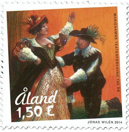 Åland - Teaterforening - Postfrisk frimærke