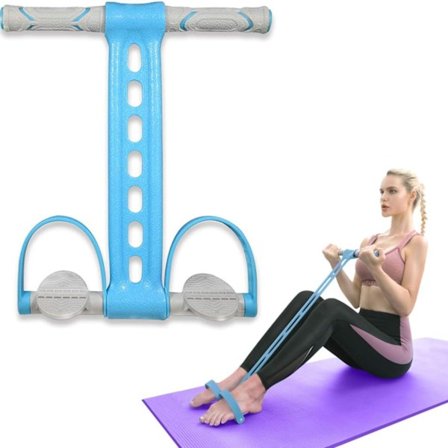 Pedalmodstandsbånd med håndtag - Multifunktionelt spændingsreb til arme, mave, ben, stræk og træning af hele kroppen