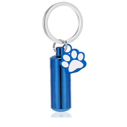 Kæledyrsurne nøglering til aske-mindesmærke med slidstærkt titaniumstål