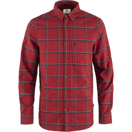Fjällräven Men's Övik Comfort Flannel Shirt Men long-sleeved shirts Red L