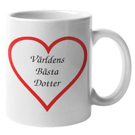 Mugg - Världens bästa dotter