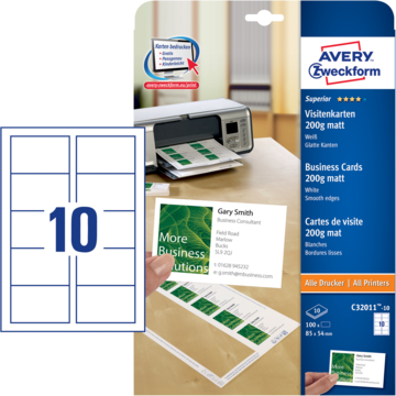 Visittkort Superior A 85x54 mm