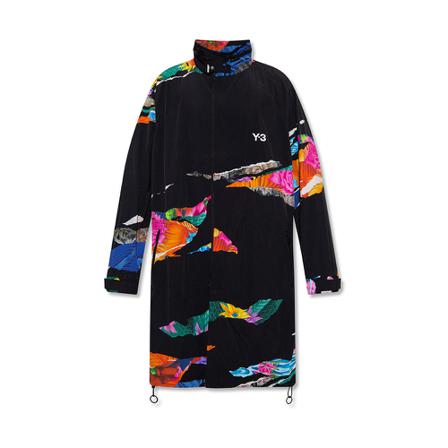 Y-3, Coat with logo Zwart, Heren, Maat:S,print