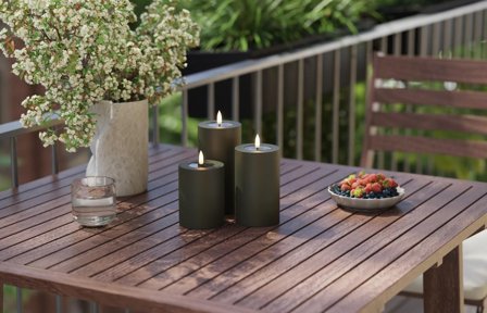 Deluxe Homeart LED Utendørs Mørk Grønn 10x15cm