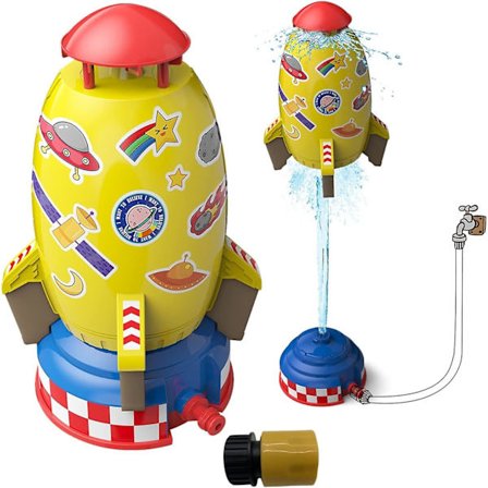 Splash Rocket Legetøj Raket Launcher Til Børn Udendørs Vandleg Raket Sprinklere Legetøj Vandtryk Raket Vand Blaster Raketter Sommerhave Vand S