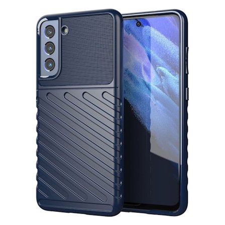 Thunder Samsung Galaxy S21 FE Etui - Blå