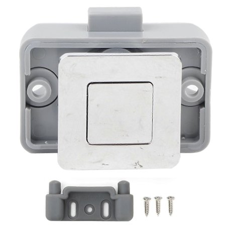 Trykknaplås i zinklegering til både, autocampere, campingvogne, skabe og kabinetter