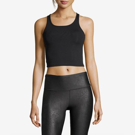 Casall Sportswear Crop Rib Racerback, Black