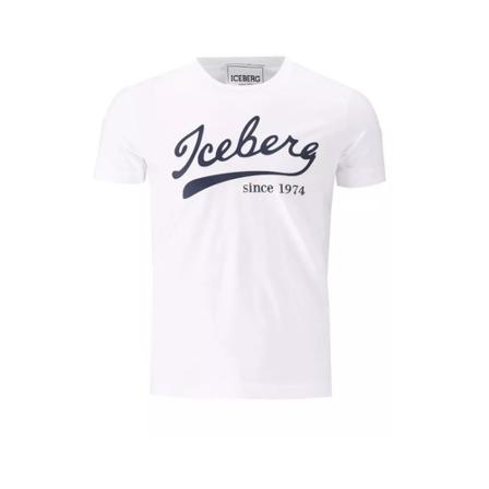 Iceberg, T-Shirts Wit, Heren, Maat:S