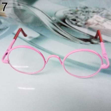 Söpöt pyöreät pehmo-nukkesilmälasit 7 7