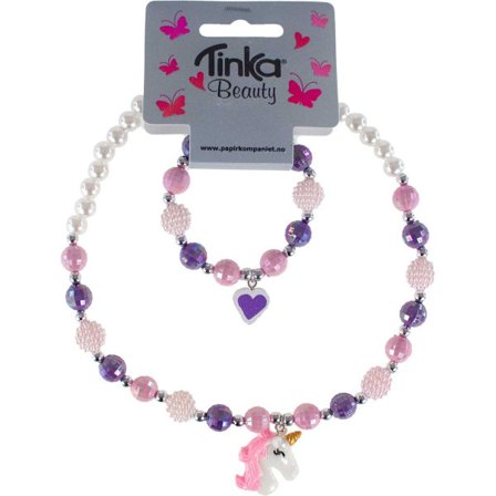 Halsband med armband Unicorn - Tinka