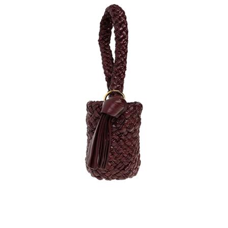 Bottega Veneta Kalimero Small leather Taske Rød, Dame Skuldertasker, Størrelse: ONE Size