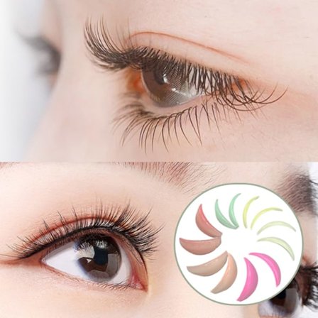 6 par färgglada silikonperm lösögonfranspad lyftande fransar