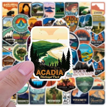 Klistermærker til vandflasker udendørs, naturklistermærker campingklistermærker eventyrklistermærker til Yeti-klistermærker til køleklistermærker og 